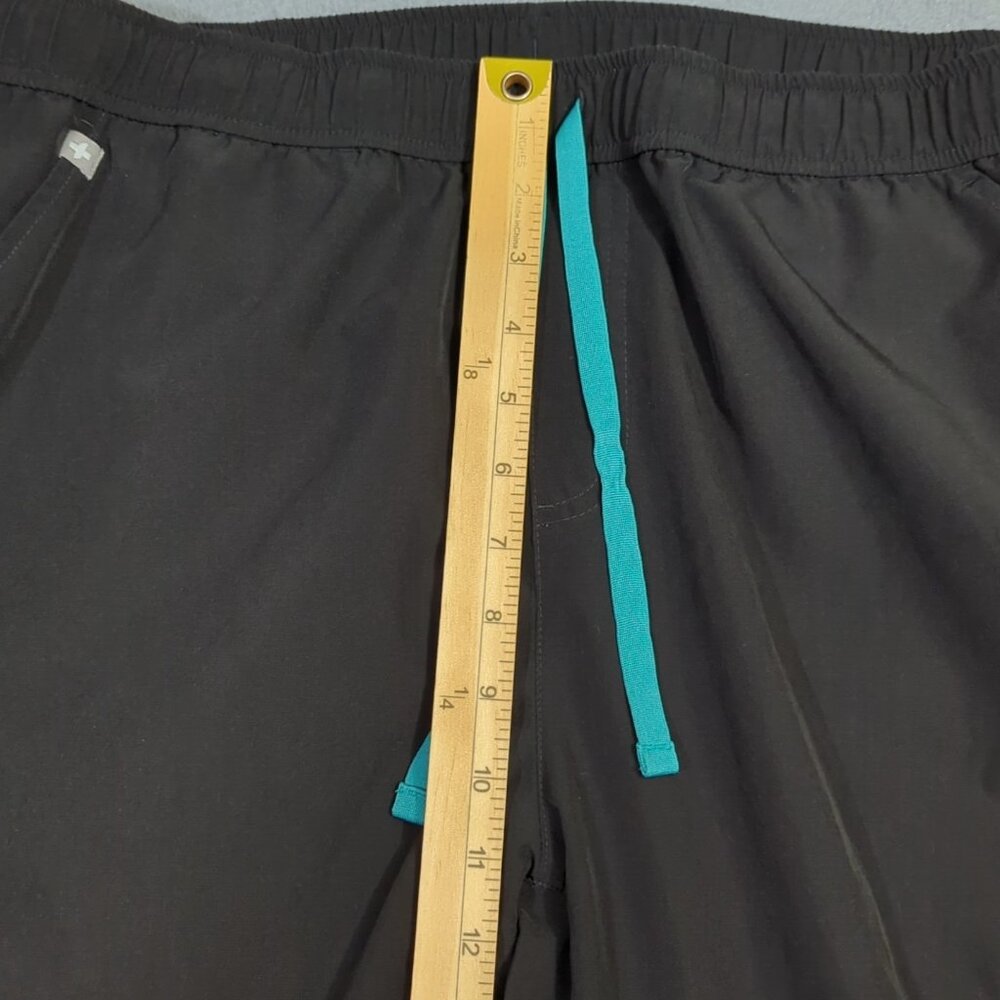 Figs Scrub Set Men's XXL/XL Black FionX Fabric Leon Three Pocket Top Joggers - Picture 13 of 16